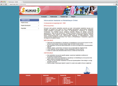 KUKAS Web Sitesi Anasayfası